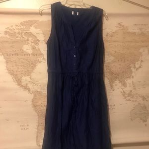 J.Crew  navy blue summer beach dress